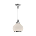 Load image into Gallery viewer, Hazel 10-in Chrome/Opal Matte Glass 1 Light Pendant by Alora Lighting | PD524110CHOP | Alora Lighting

