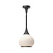 Hazel 10-in Matte Black/Opal Matte Glass 1 Light Pendant by Alora Lighting | PD524110MBOP | Alora Lighting