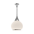 Load image into Gallery viewer, Hazel 14-in Chrome/Opal Matte Glass 1 Light Pendant by Alora Lighting | PD524214CHOP | Alora Lighting
