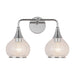 Hazel 17-in Chrome/Clear Glass 2 Lights Vanity by Alora Lighting | VL524217CHCL | Alora Lighting