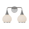 Load image into Gallery viewer, Hazel 17-in Chrome/Opal Matte Glass 2 Lights Vanity by Alora Lighting | VL524217CHOP | Alora Lighting
