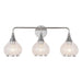 Hazel 26-in Chrome/Clear Glass 3 Lights Vanity by Alora Lighting | VL524326CHCL | Alora Lighting