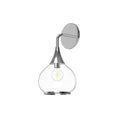 Load image into Gallery viewer, Hazel 6-in Chrome/Clear Glass 1 Light Wall/Vanity by Alora Lighting | WV524006CHCL | Alora Lighting
