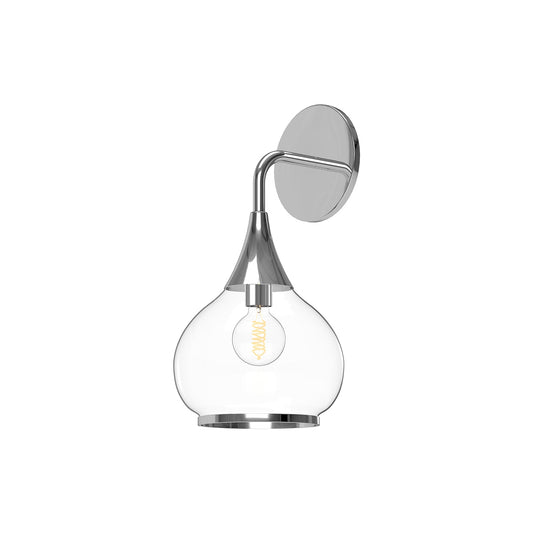 Hazel 6-in Chrome/Clear Glass 1 Light Wall/Vanity by Alora Lighting | WV524006CHCL | Alora Lighting