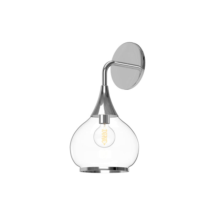 Hazel 6-in Chrome/Clear Glass 1 Light Wall/Vanity by Alora Lighting | WV524006CHCL | Alora Lighting