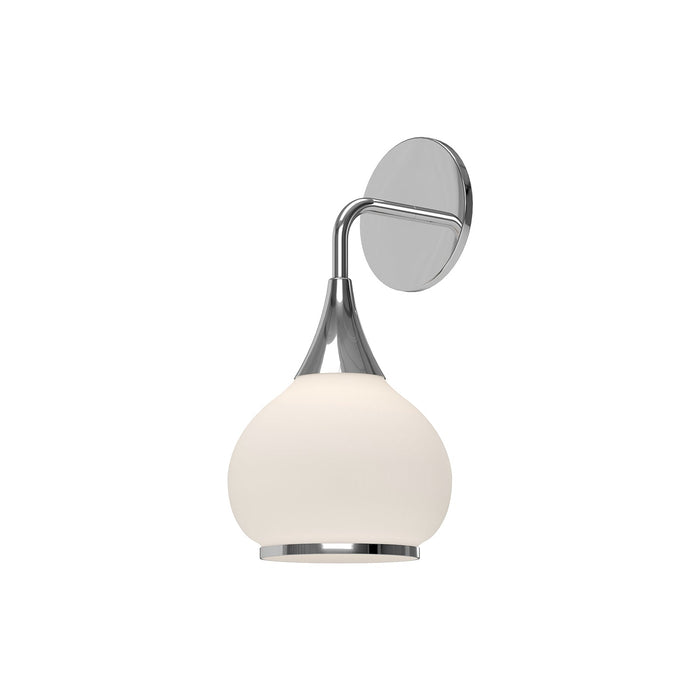 Hazel 6-in Chrome/Opal Matte Glass 1 Light Wall/Vanity by Alora Lighting | WV524006CHOP | Alora Lighting