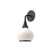 Hazel 6-in Matte Black/Opal Matte Glass 1 Light Wall/Vanity by Alora Lighting | WV524006MBOP | Alora Lighting