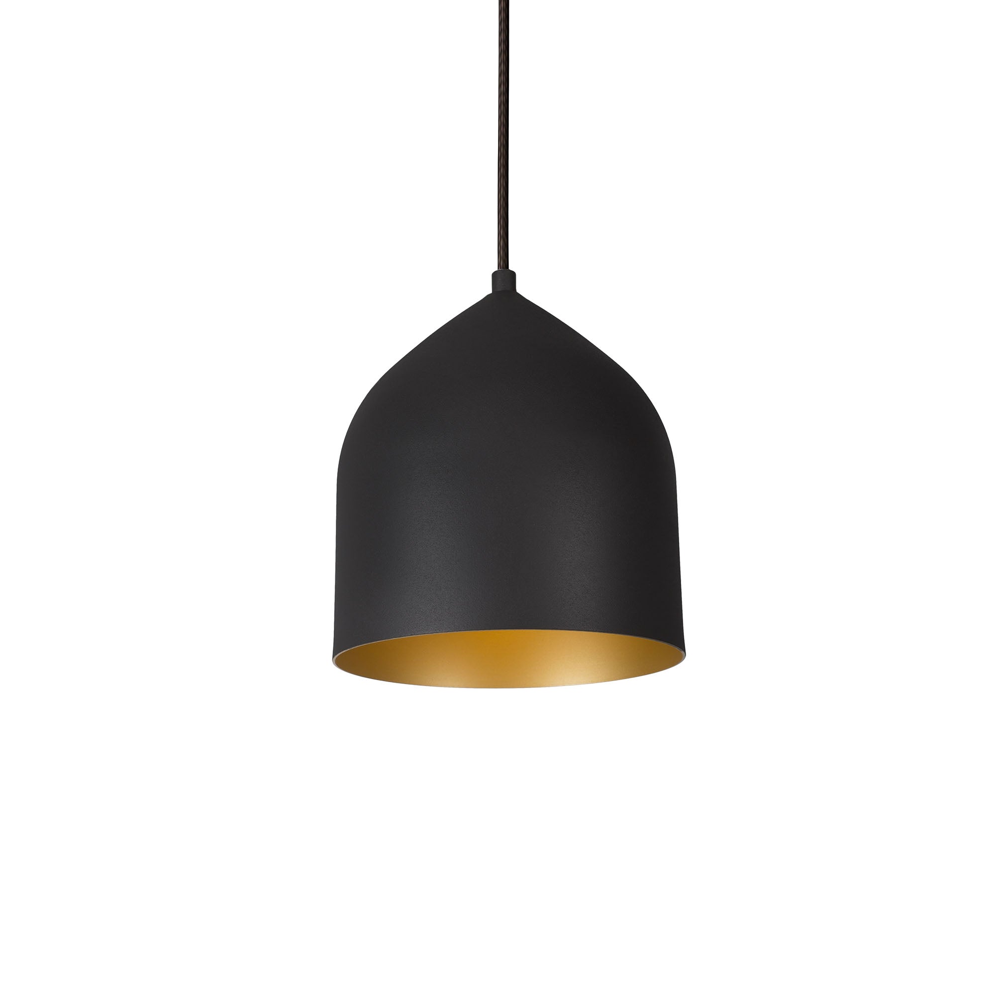 Helena LED Pendant in Black/Gold Finish | Kuzco Lighting