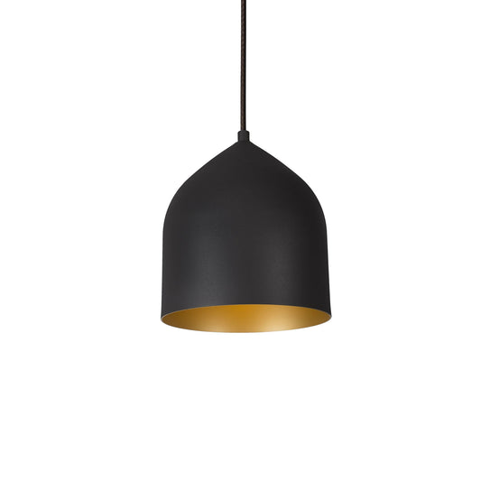 Helena LED Pendant in Black/Gold Finish | Kuzco Lighting