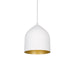 Helena LED Pendant in White/Gold Finish | Kuzco Lighting