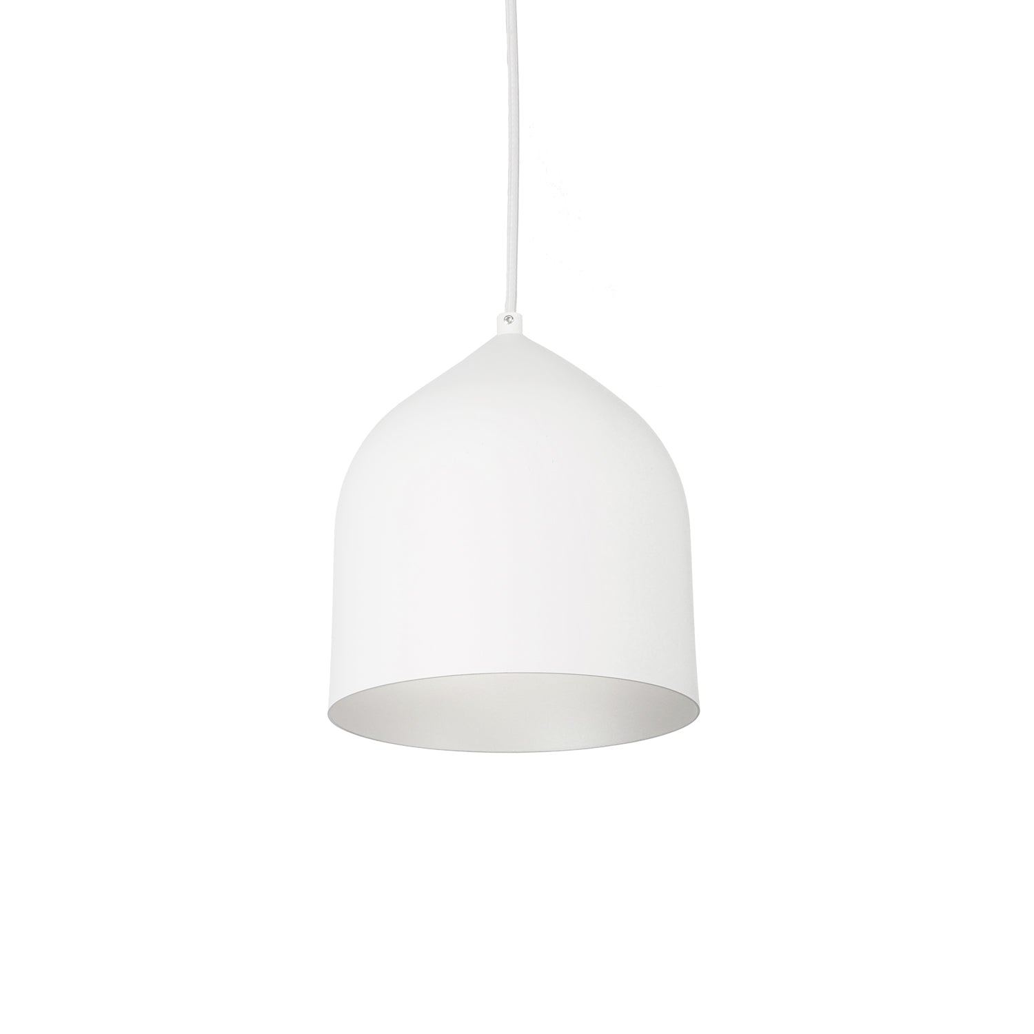 Helena LED Pendant in White/Silver Finish | Kuzco Lighting