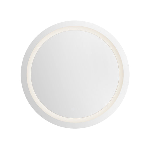 Hillmont LED Vanity Mirror in Sandblasted Merc Edge Finish | Kuzco Lighting