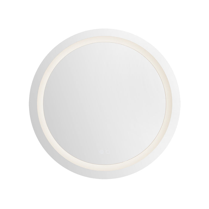 Hillmont LED Vanity Mirror in Sandblasted Merc Edge Finish | Kuzco Lighting