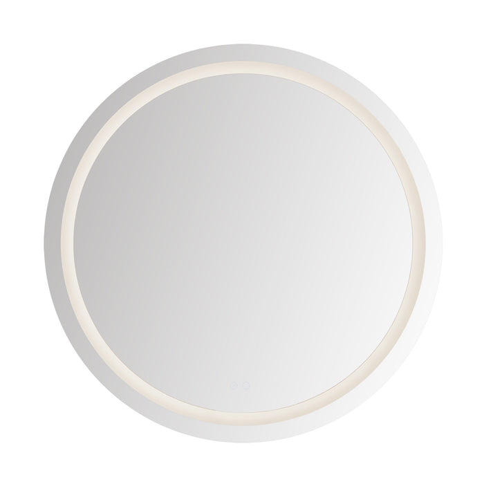 Hillmont LED Vanity Mirror in Sandblasted Merc Edge Finish | Kuzco Lighting