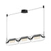 Hilo LED Linear Pendant in Black Finish | Kuzco Lighting
