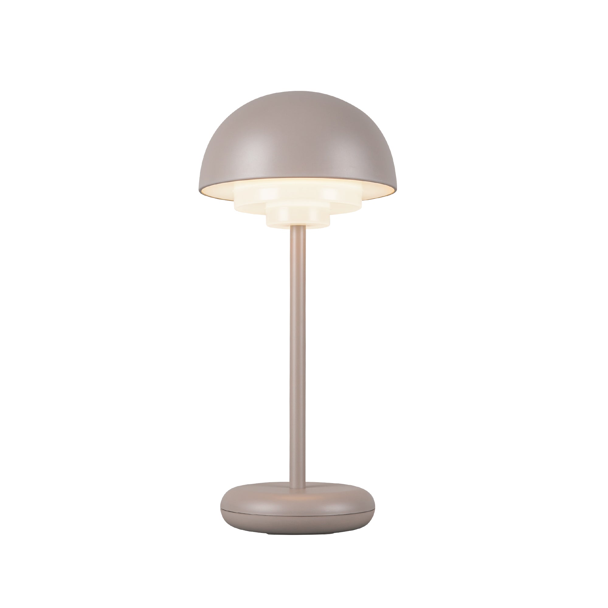 Hinata LED Table Lamp in Moonstone Gray Finish | Kuzco Lighting