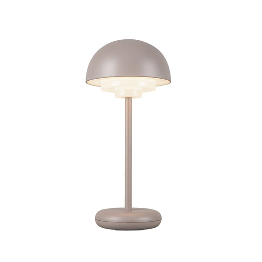 Hinata LED Table Lamp in Moonstone Gray Finish | Kuzco Lighting
