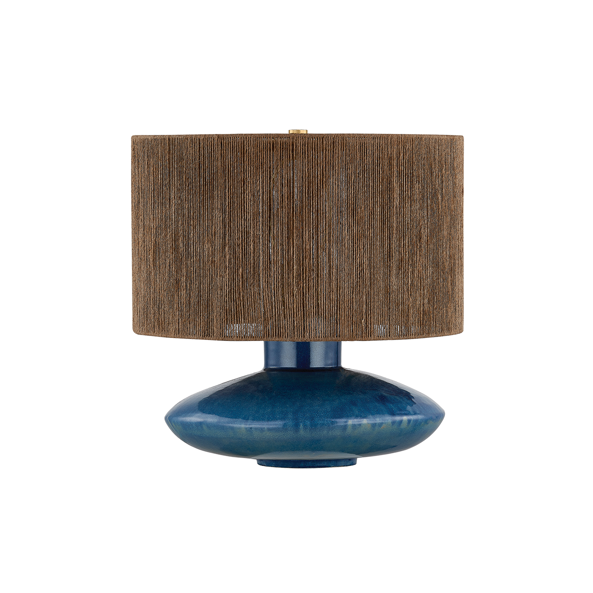 Enya Table Lamp by Mitzi in Aged Brass/Ceramic Shadow Amphora Finish 