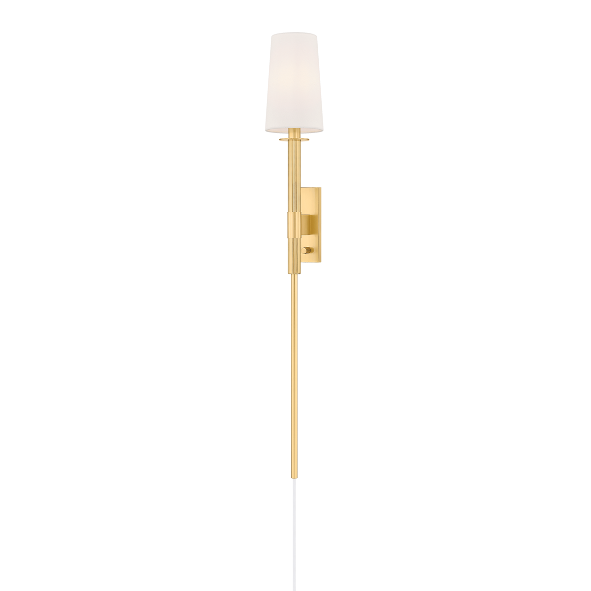 Ginny Plug-In Sconce by Mitzi in Aged Brass Finish 