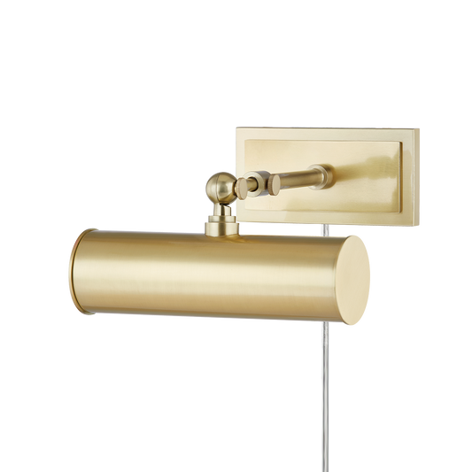 Holly Plug-In Picture Light by Mitzi - Aged Brass Finish