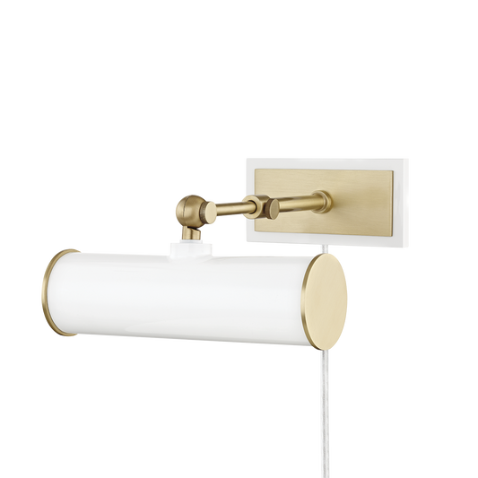 Holly Plug-In Picture Light by Mitzi - Aged Brass Finish