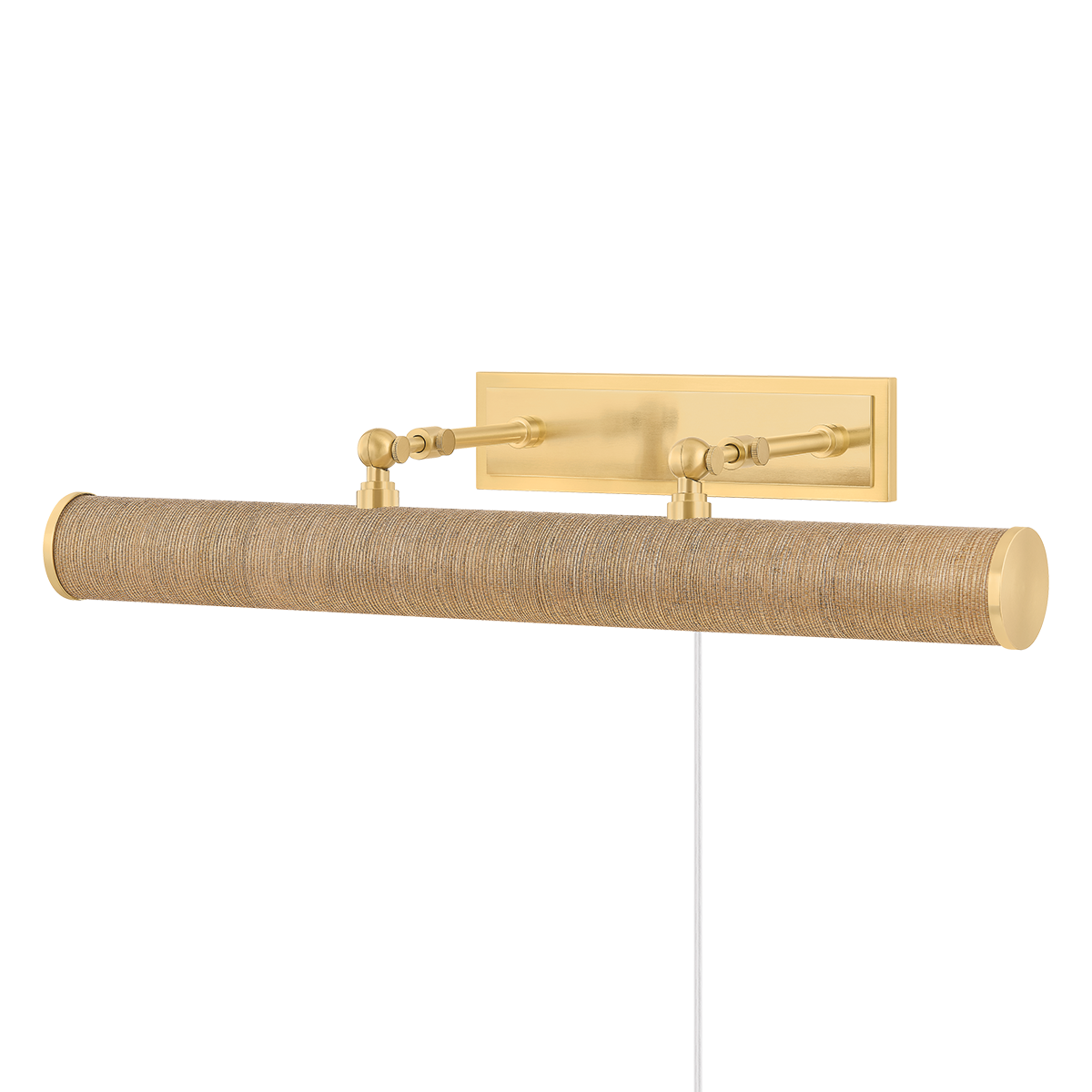 Holly Picture Light by Mitzi in Aged Brass/Grasscloth Finish 