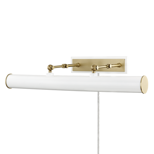 Holly Plug-In Picture Light by Mitzi - Aged Brass Finish