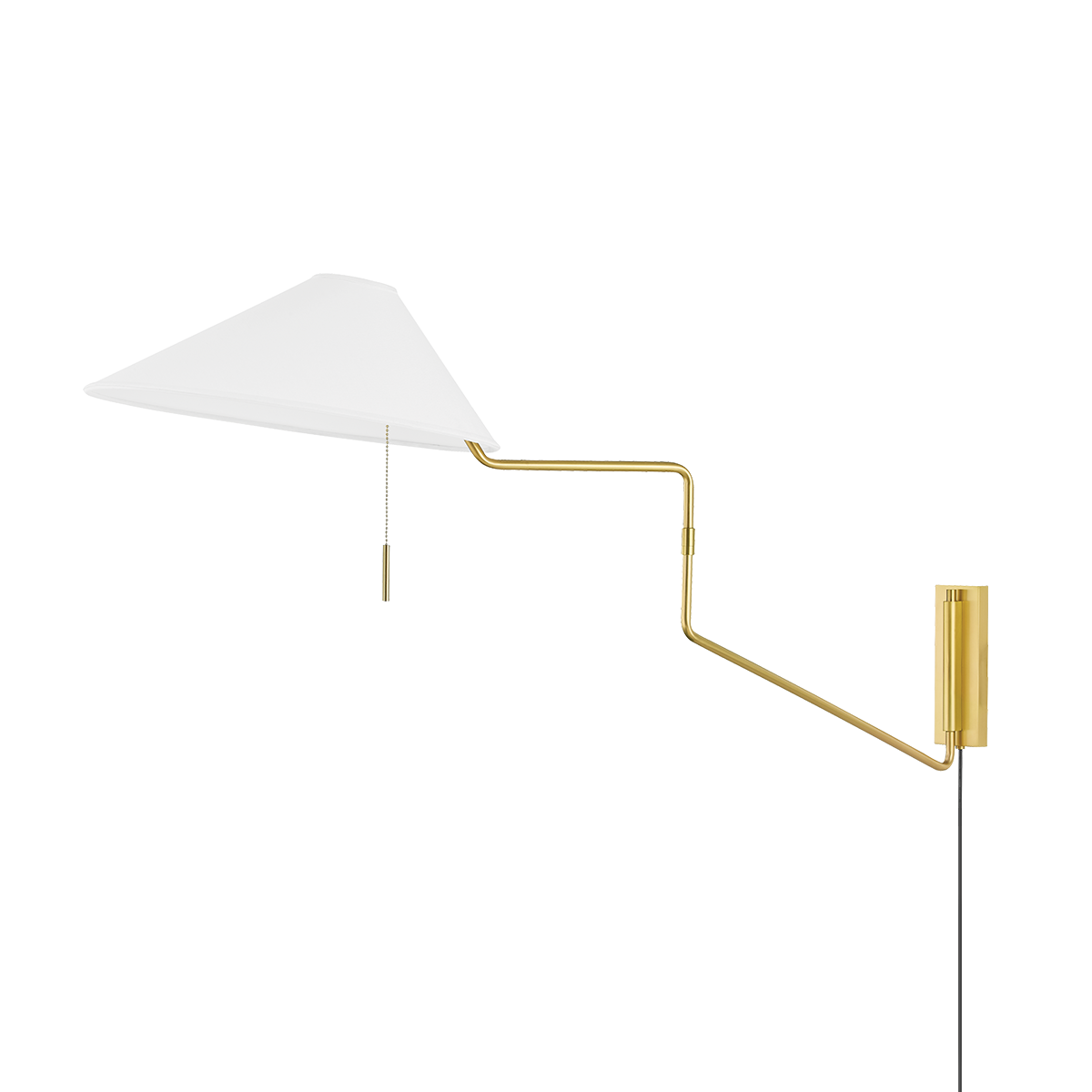 Aisa Plug-In Sconce by Mitzi - Aged Brass Finish
