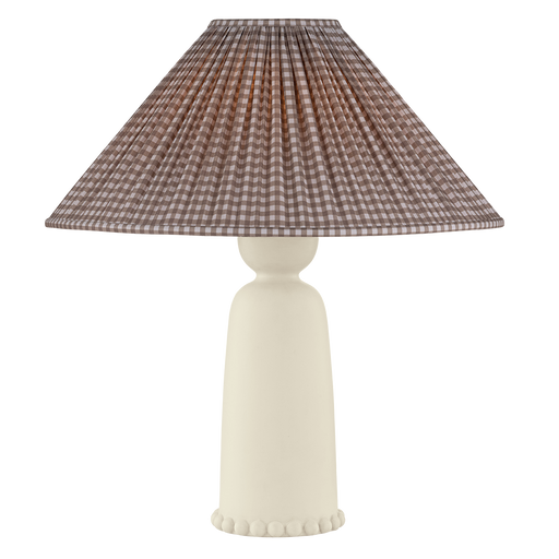 Rhea Table Lamp With Gingham Brown Shade by Mitzi