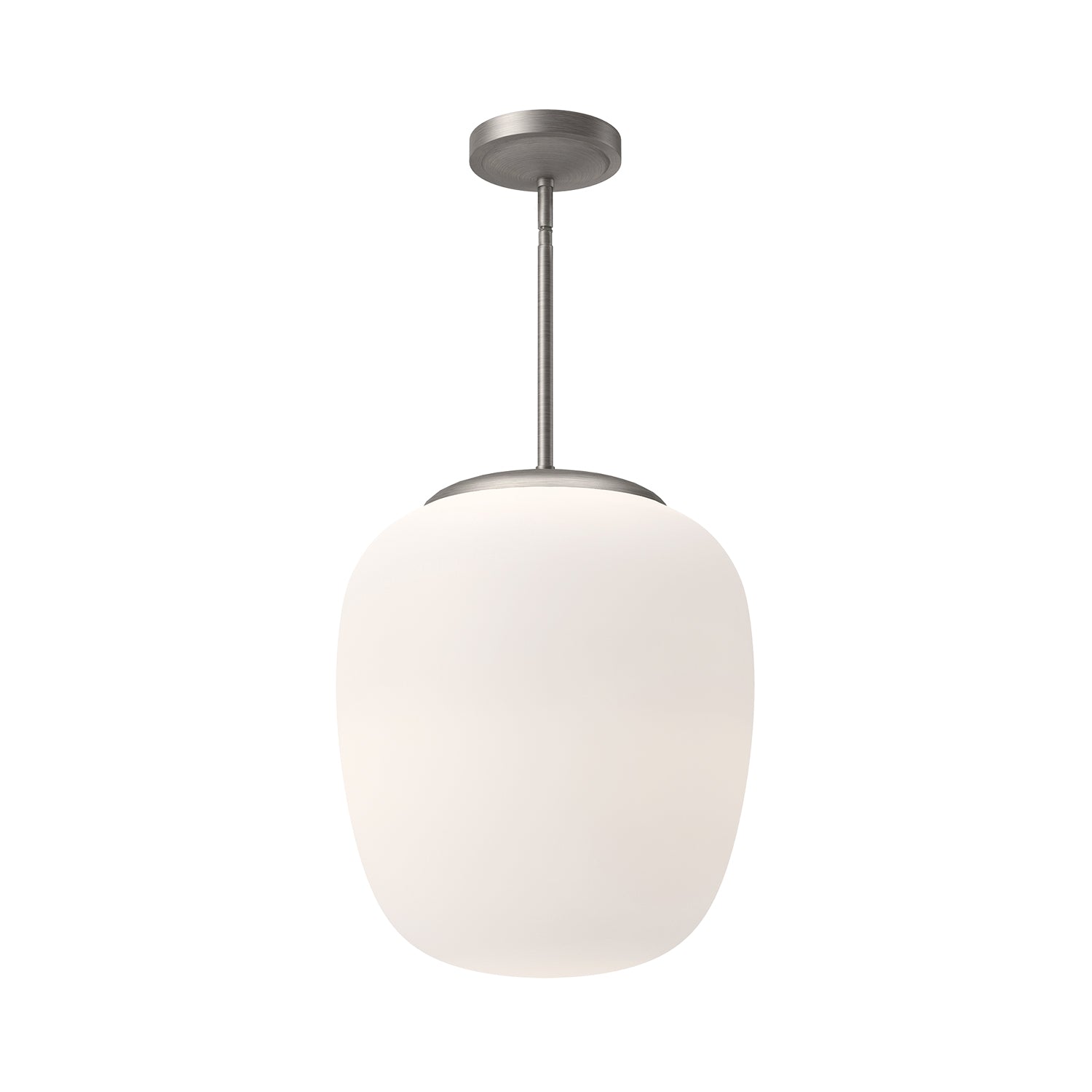Holden 14-in Brushed Nickel/Opal Matte Glass 1 Light Pendant by Alora Lighting | PD541014BNOP | Alora Lighting