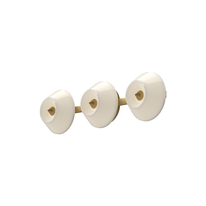 Holt LED Vanity in Brushed Gold/Glossy Opal Glass Finish | Kuzco Lighting