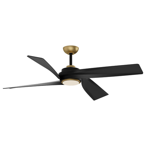 Horizon LED Fan in Brushed Gold Finish | Kuzco Lighting