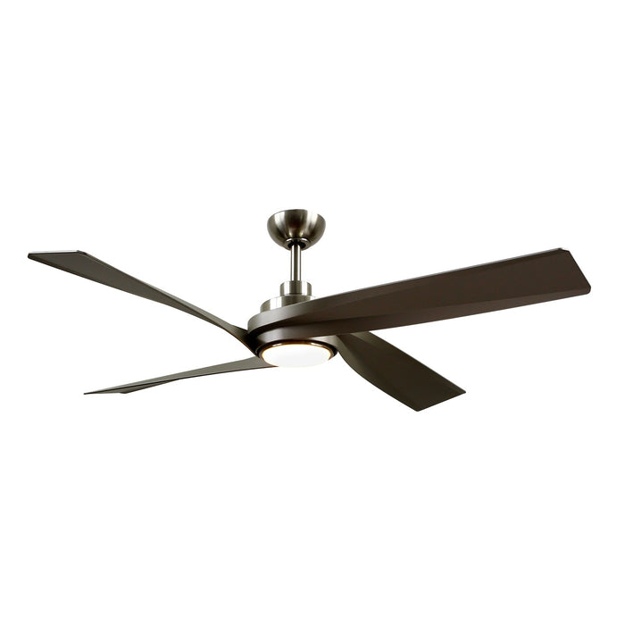 Horizon LED Fan in Brushed Nickel Finish | Kuzco Lighting