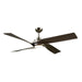 Horizon LED Fan in Brushed Nickel Finish | Kuzco Lighting