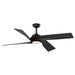 Horizon LED Fan in Matte Black Finish | Kuzco Lighting