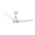 Load image into Gallery viewer, Hugo Ceiling Fan in Brushed Gold/Matte White Finish | Kuzco Lighting
