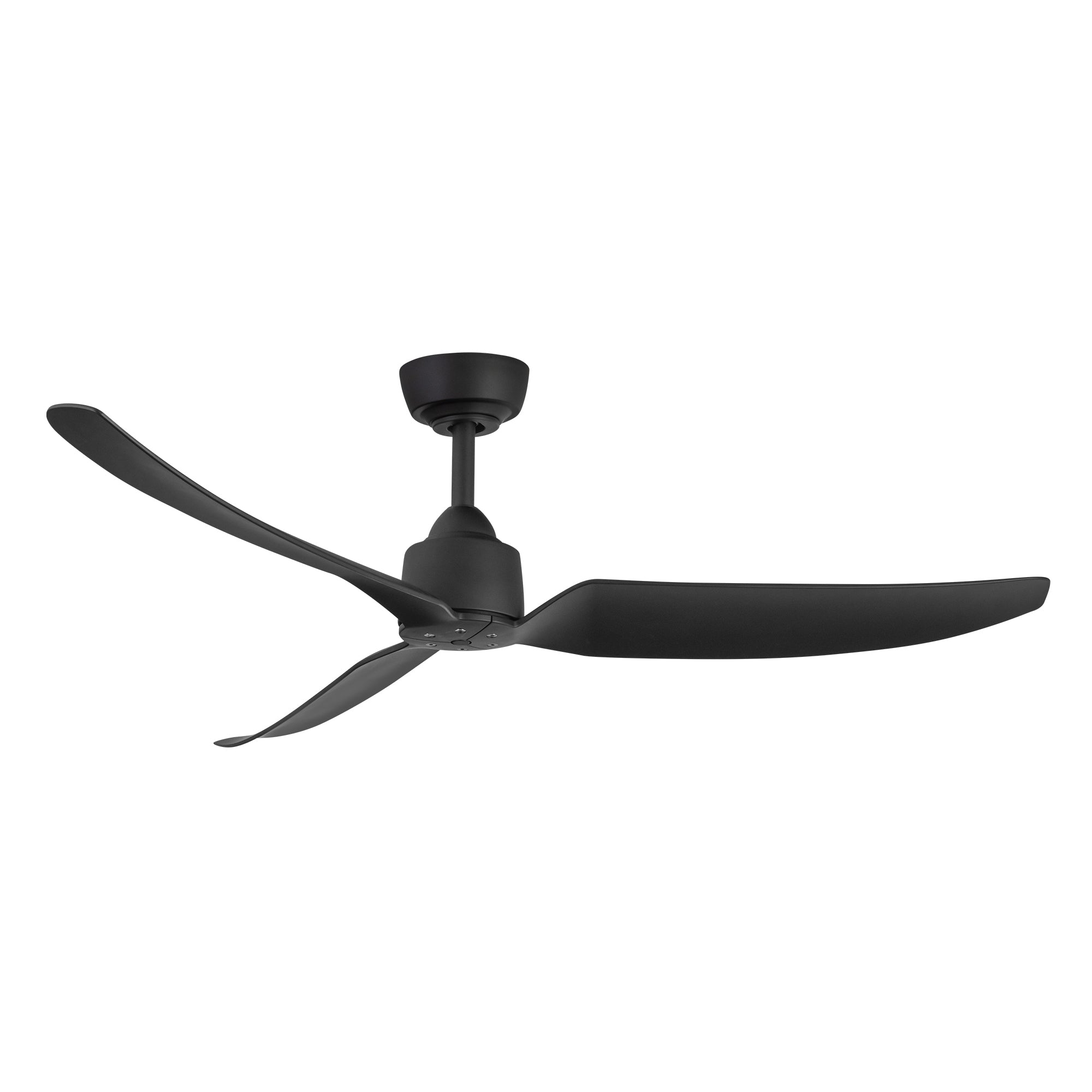 Hugo LED Exterior Ceiling Fan in Matte Black Finish | Kuzco Lighting
