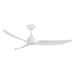 Hugo LED Exterior Ceiling Fan in Matte White Finish | Kuzco Lighting