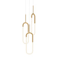 Load image into Gallery viewer, Huron LED Multi Pendant in Brushed Gold Finish | Kuzco Lighting
