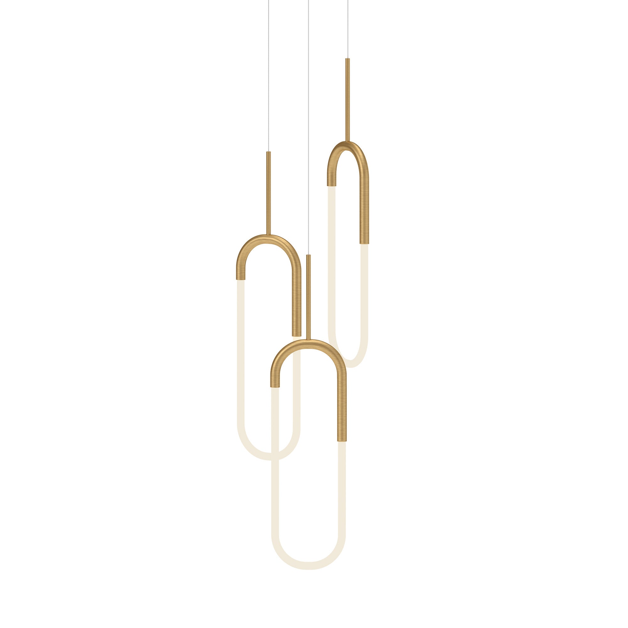 Huron LED Multi Pendant in Brushed Gold Finish | Kuzco Lighting