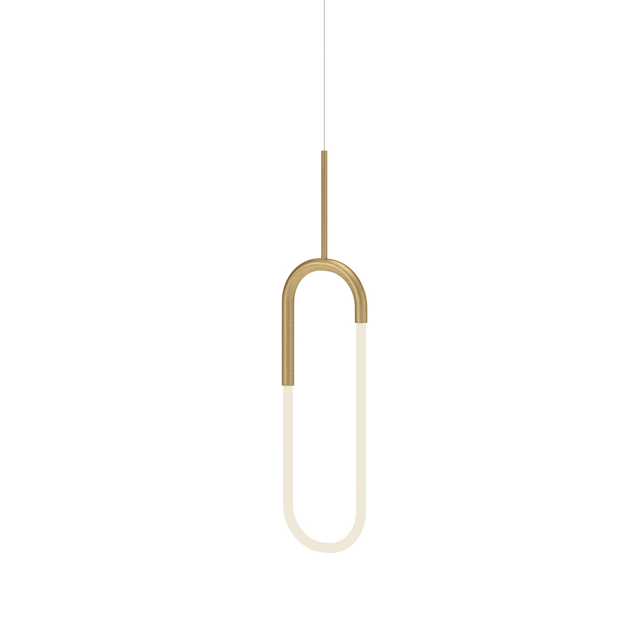 Huron LED Pendant in Brushed Gold Finish | Kuzco Lighting