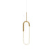 Huron LED Pendant in Brushed Gold Finish | Kuzco Lighting