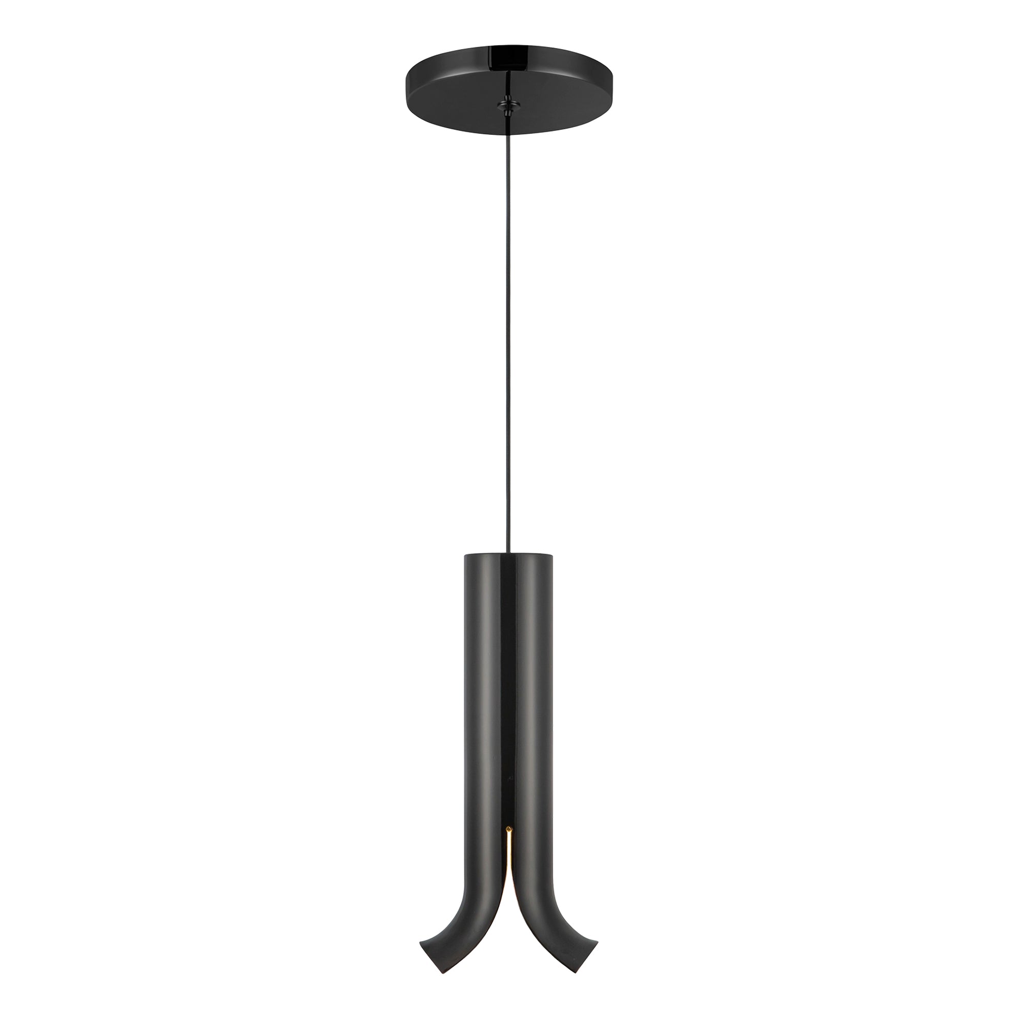 Husk LED Pendant in Glossy Black Finish | Kuzco Lighting