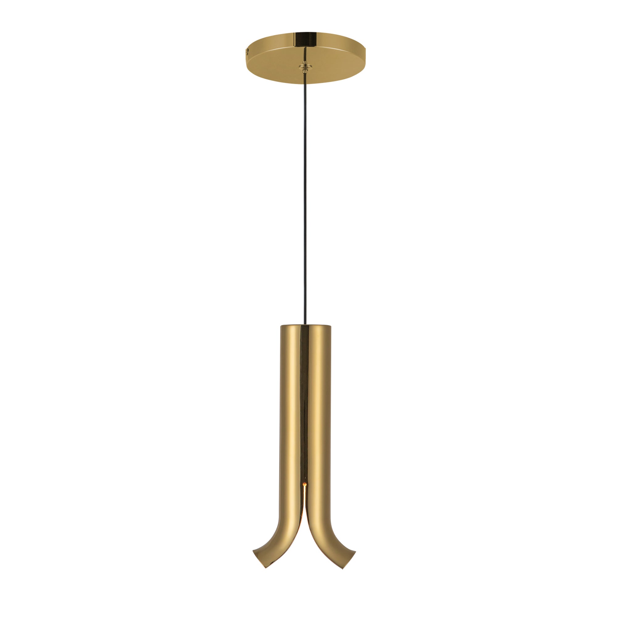 Husk LED Pendant in Metallic Brass Finish | Kuzco Lighting