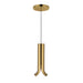 Husk LED Pendant in Metallic Brass Finish | Kuzco Lighting