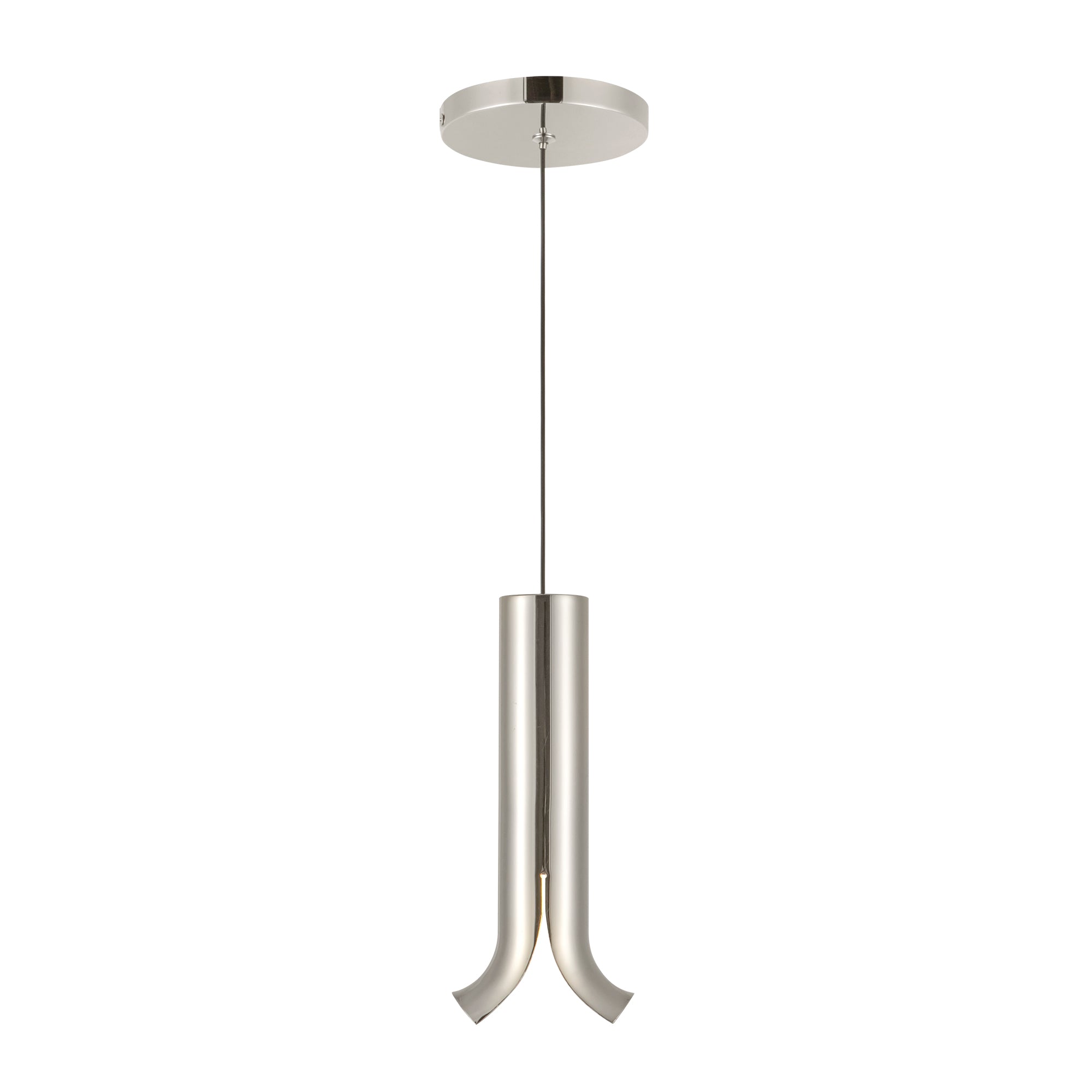 Husk LED Pendant in Polished Nickel Finish | Kuzco Lighting