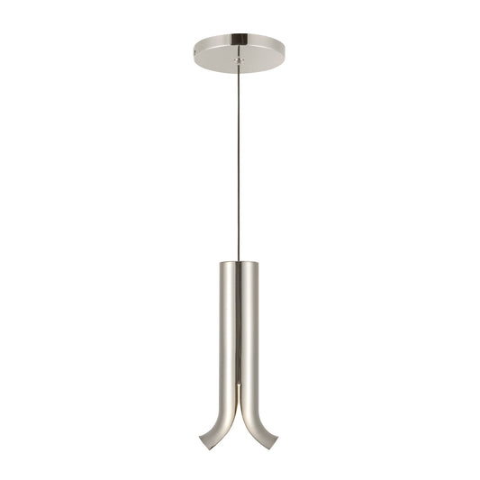 Husk LED Pendant in Polished Nickel Finish | Kuzco Lighting