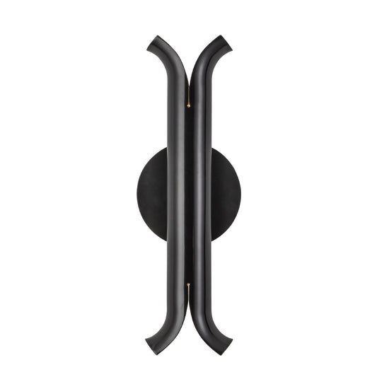 Husk LED Wall Sconce in Glossy Black Finish | Kuzco Lighting