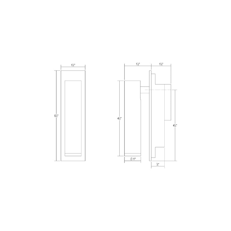 Haim Aimable Headboard LED Wall Sconce - Diagram