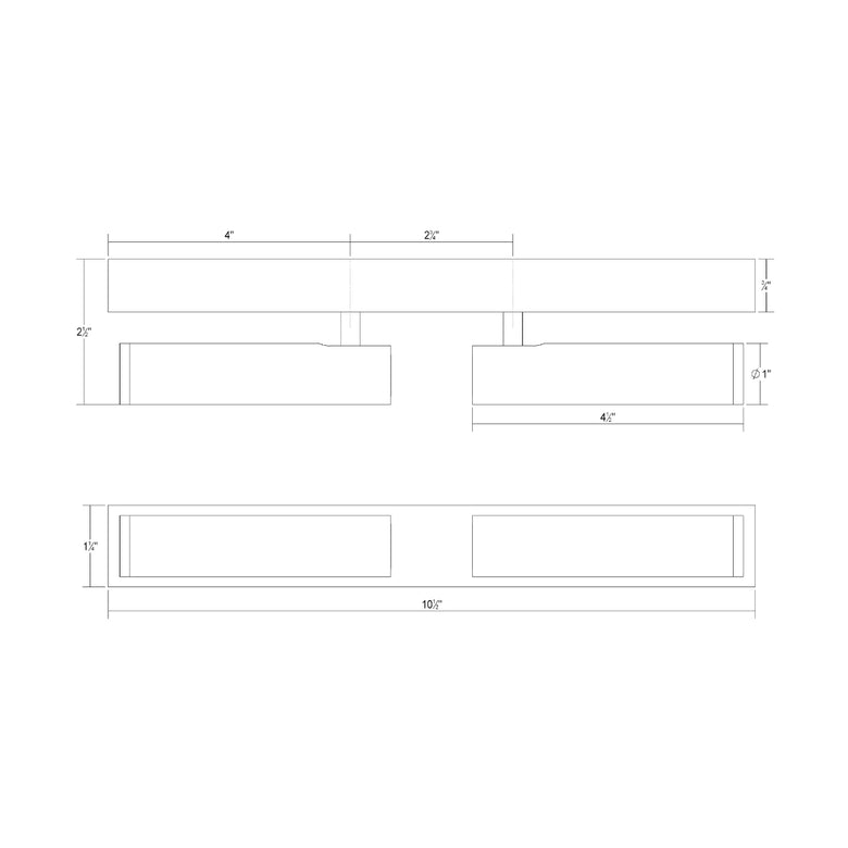 Haim LED Flushmount - Diagram